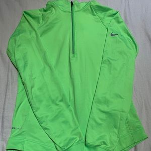 Nike lime green hoodie Dri-fit